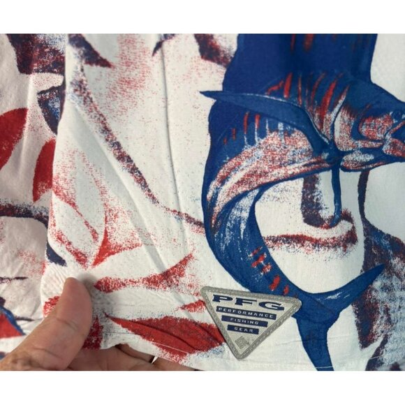 Columbia PFG Trollers Best Men’s Marlin Vented Short Sleeve Fishing Shirt Size M - Picture 6 of 12